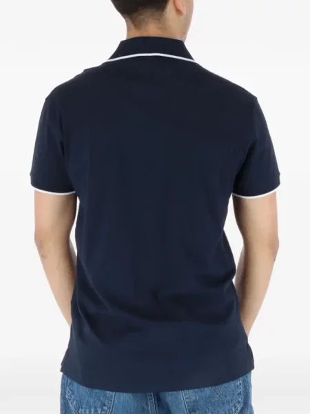 Tricou polo North Sails cu autograf albastru