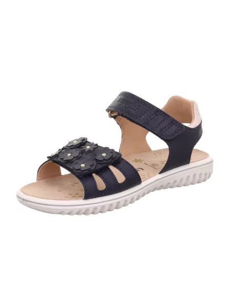 SUPERFIT Sandály Sparkle námořnická modř / růže