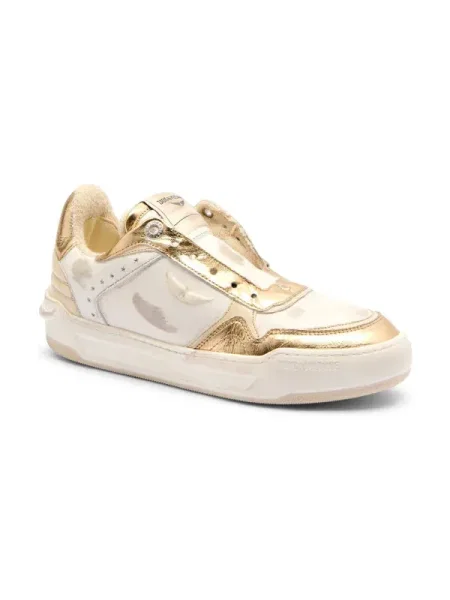 Zadig&Voltaire De piele sneakers WINGS VINTAGE alb