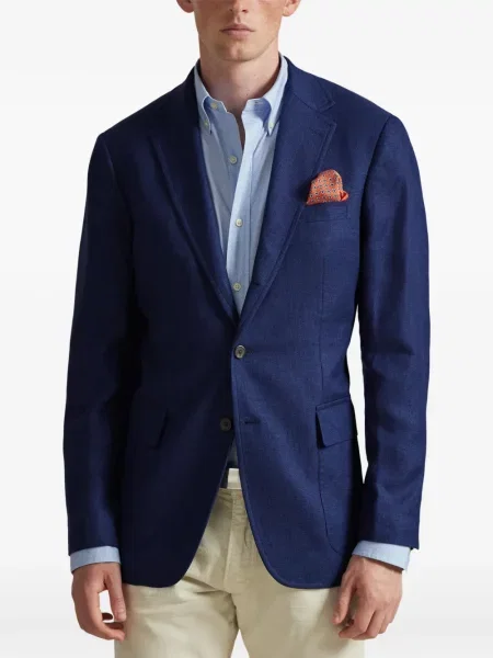 Șapcă Polo Ralph Lauren cu model herringbone din țesătură twill cu imagine albastru