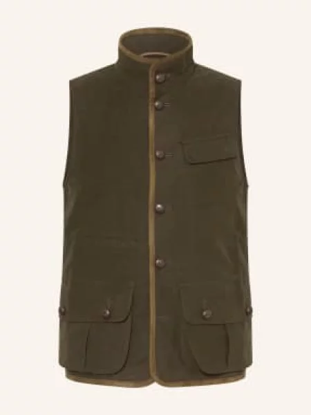 Habsburg Tradiční Vesta Ambors tmavě / hnědá zelená