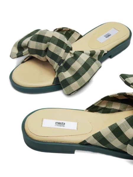 Sandale Miista cu funde verde