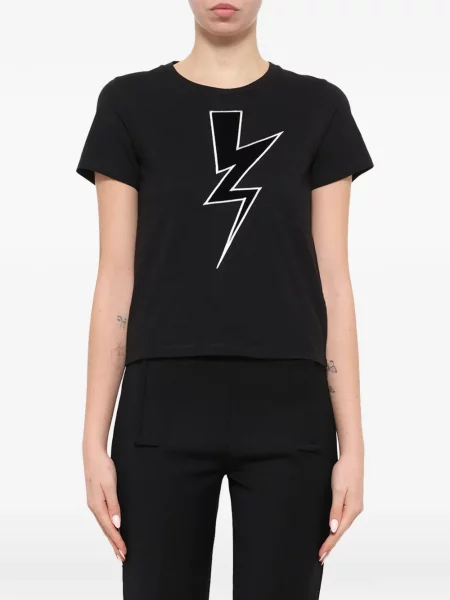 Tricou Neil Barrett cu imagine negru