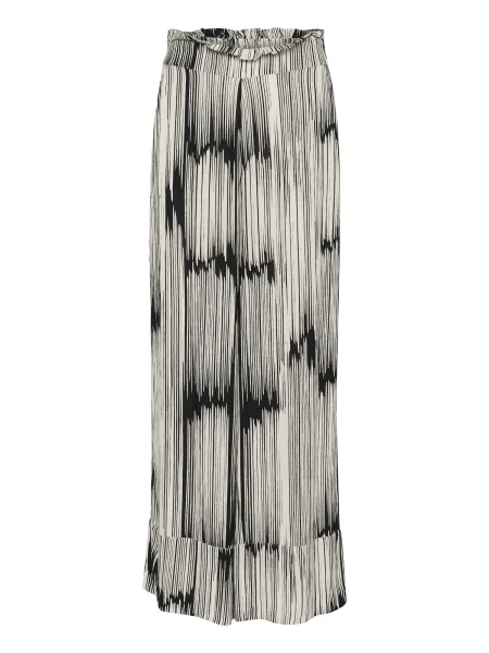 SOAKED IN LUXURY Pantaloni Zaya gri deschis negru