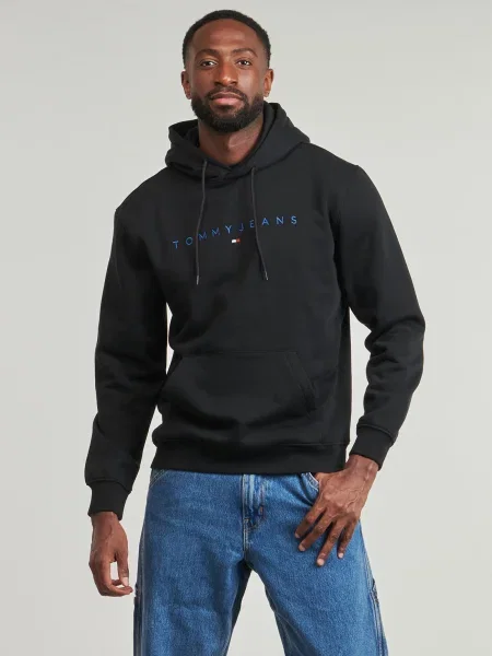 Hanorac cu glugă Tommy Jeans negru