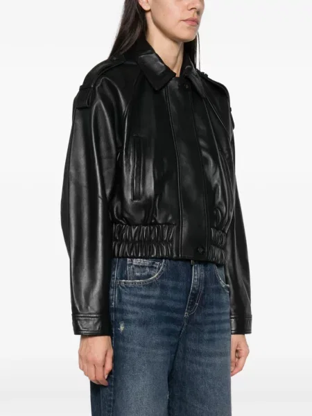 Geanta de piele 7 For All Mankind negru