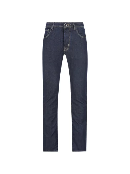 Džíny Jacob Cohen s 5 kapsami modré