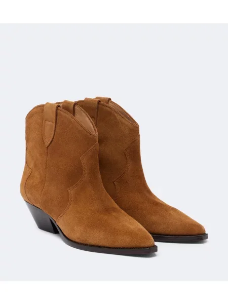 Botine Isabel Marant din piele de căprioară maro