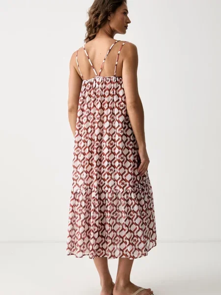Max Mara Beachwear sukienka plażowa ALISSO brązowa