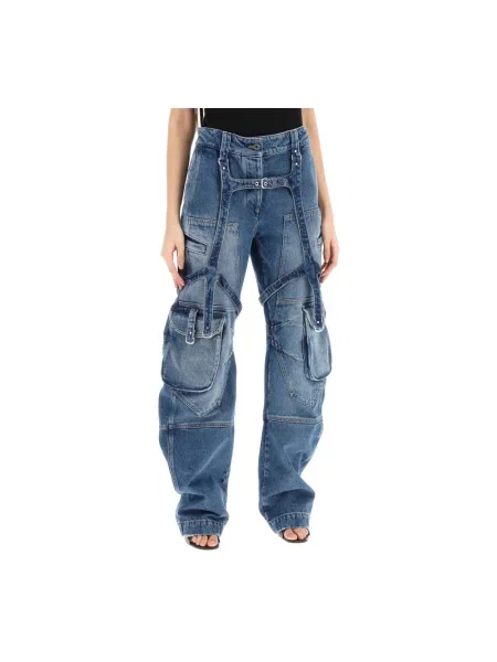 Szerokie jeansy Off-white białe