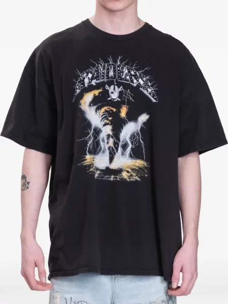 Tricou Domrebel cu imagine negru