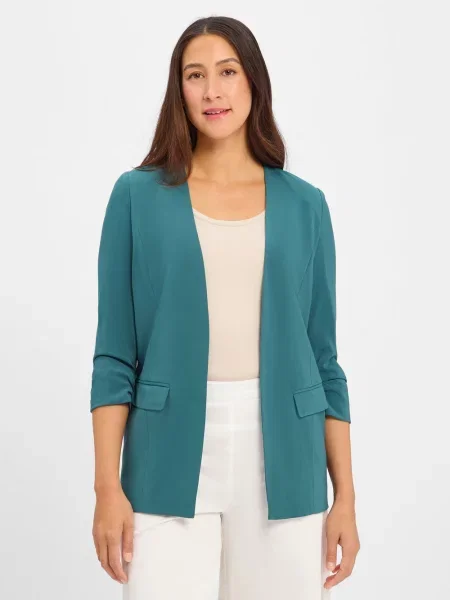 MbyM Długi blezer Weronka Kobiety jednolity S zielony