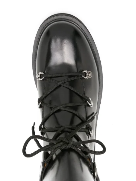 Kožne trekking gležnjače Ferragamo crna