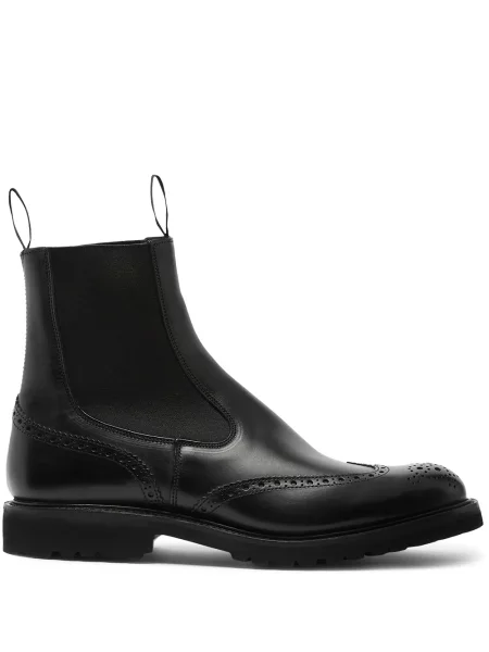 Botine chelsea Tricker's din piele negru