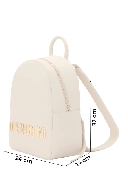 Love Moschino rucsac pentru femei cu imitație de piele bej