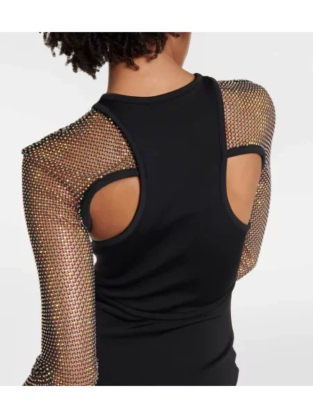 Rochie midi David Koma până la genunchi de costum negru