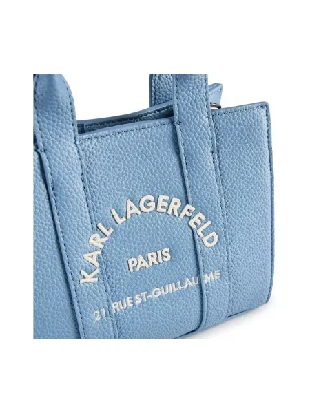 Shopper kabelka Karl Lagerfeld modrá