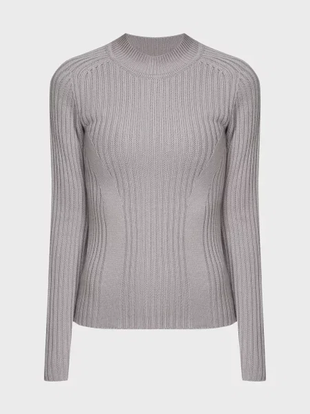 Вовняний светр Calvin Klein без кісточок сірий