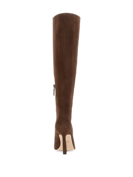 Cizme Stuart Weitzman din piele de căprioară maro