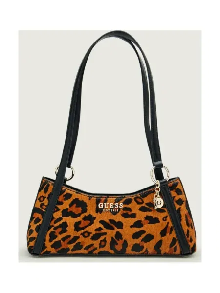 Guess De piele geantă pe umăr DOMITILLA maro