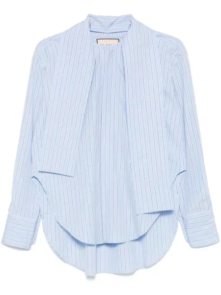 Koszula Plan C w paski niebieska