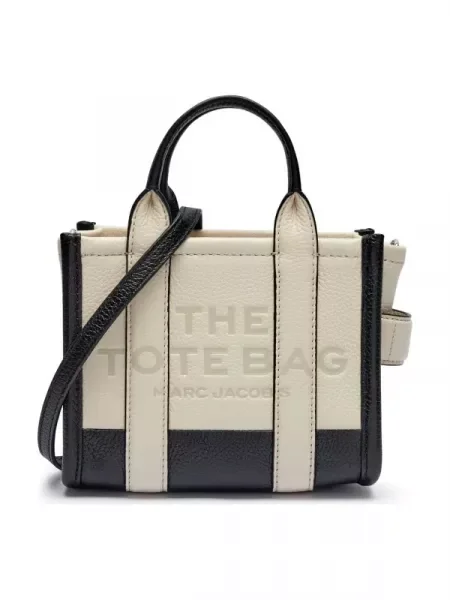 Geanta de piele Marc Jacobs din piele bej