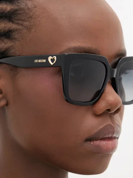 Love Moschino négyzet alakú napszemüveg női fekete