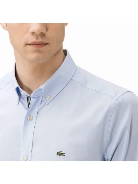 Lacoste сорочка чоловіча блакитна