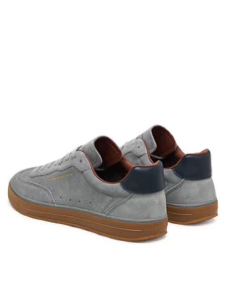 Tommy Hilfiger Laisvalaikio batai Th Lo Lux Suede Sneaker pilka