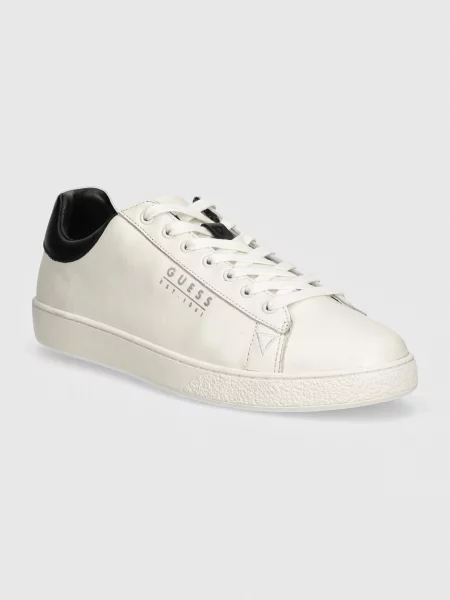 Кожени маратонки Guess NOLA FMTNOL бяло