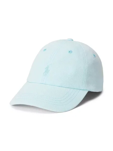 Шапка с козирка Polo Ralph Lauren с изчистен дизайн синьо