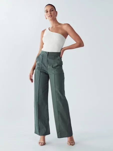 BWLDR Pantaloni AMIE închis verde