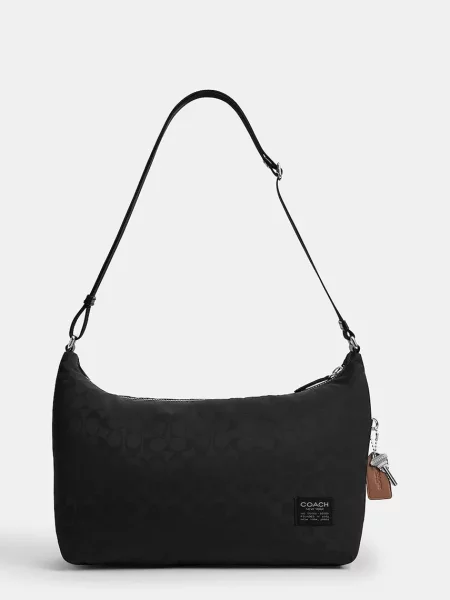Coach materiálová taška pánska Leo Crossbody čierna