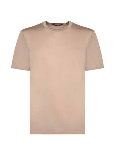 Scurt tricou Daniele Fiesoli cu decolteu rotund maro