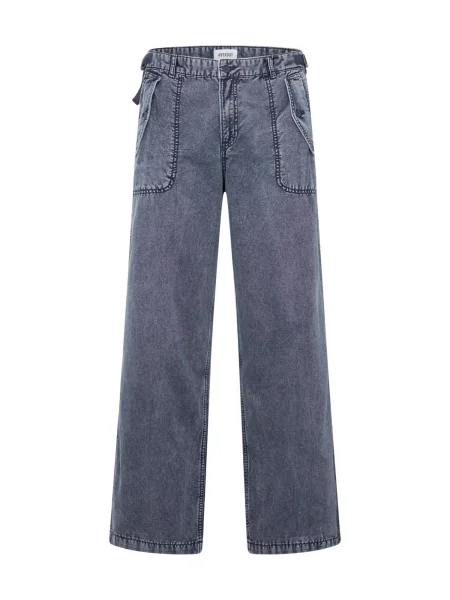 WEEKDAY Kalhoty Frej tmavě modrá