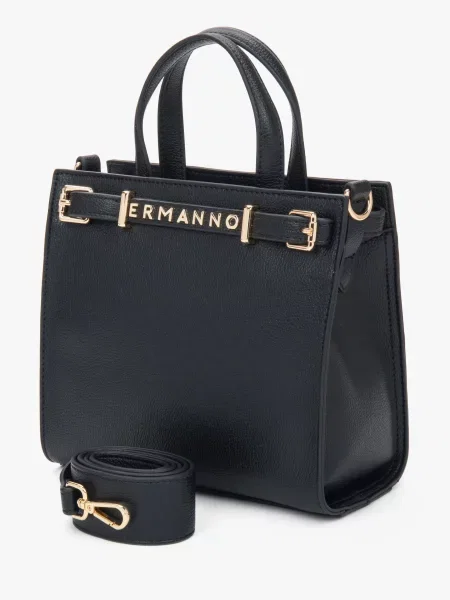 Кожаная сумка Ermanno Firenze черная