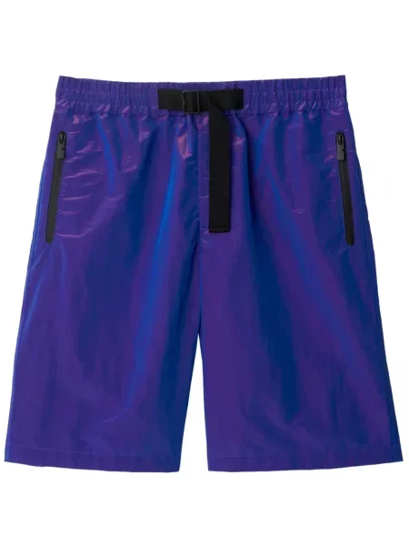 Pantaloni scurți Burberry cu broderie violet