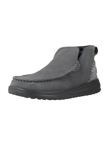 Pantofi Heydude din piele de căprioară gri