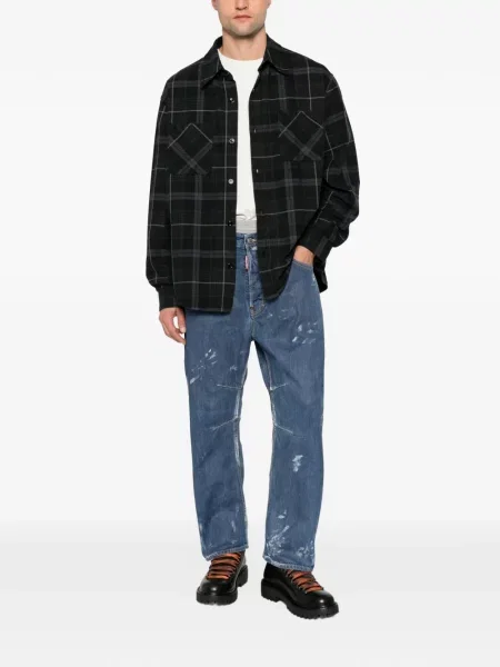 Blugi Dsquared2 zdrențuiți albastru