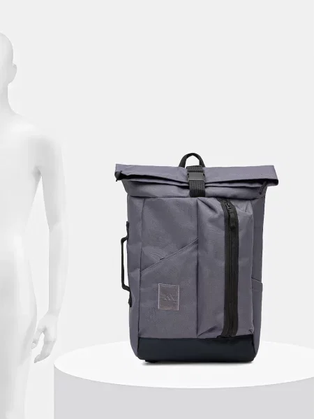 Большой рюкзак Adidas с аппликацией серый