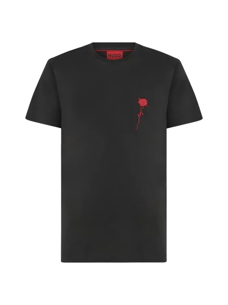 HUGO Tricou Diflow negru