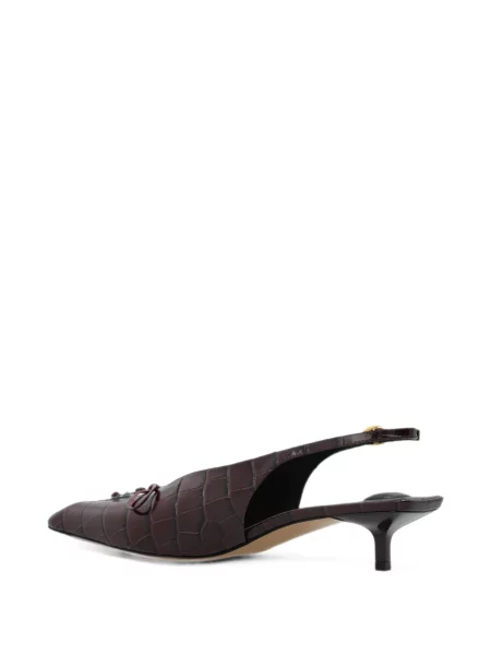 Pantofi cu toc Jacquemus slingback roșu