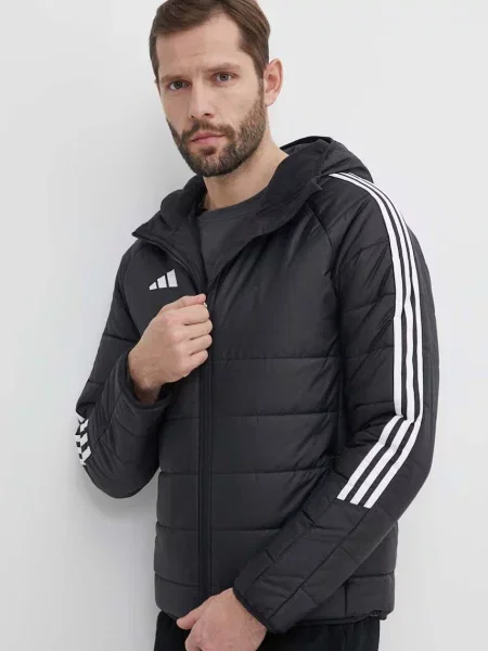 Adidas Performance geaca sport Tiro 24 negru de iarna alb