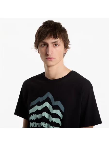 Тениска Horsefeathers Landform T-Shirt Black M черно