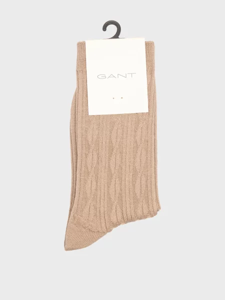 Трикотажні шкарпетки Gant бежеві