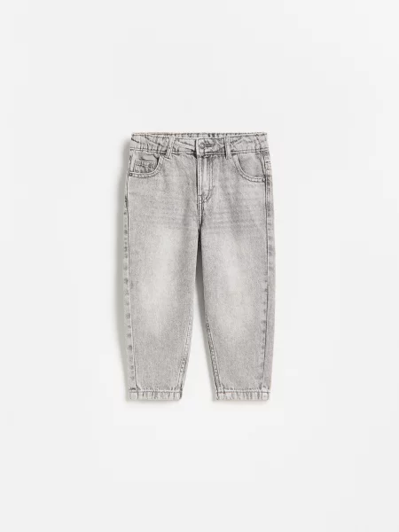 Reserved Джинси regular fit світло-сірий сірі