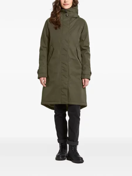 Geacă parka Didriksons cu glugă verde