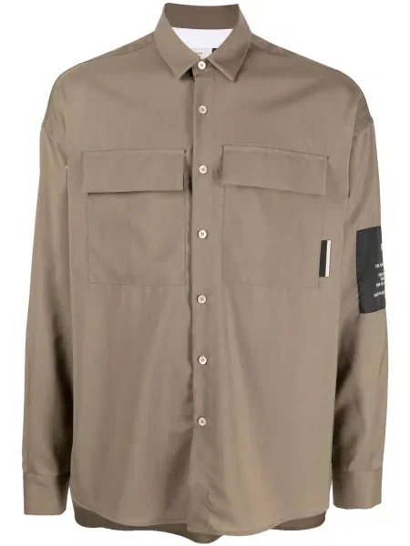 Риза Low Brand с автограф зелено