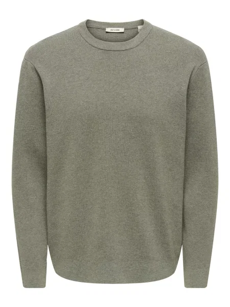 Only & Sons Pulover ONSTING' gri
