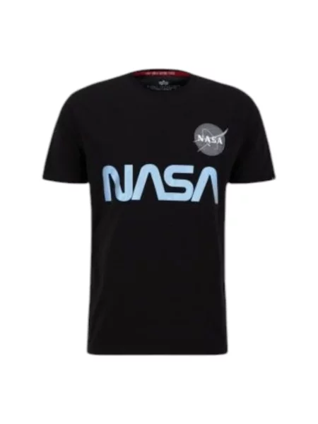 Koszulka Alpha Industries z nadrukiem czarna